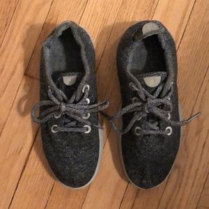 Allbirds wool shoes, Women’s 8, black and grey